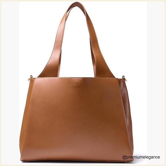 Handbags - Large 18L Work Tote with Laptop Sleeve & Crossbody Strap for Travel